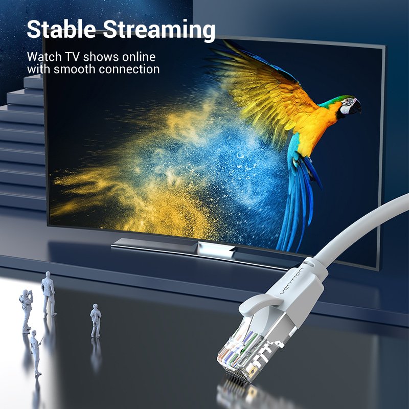 Vention Кабел LAN UTP Cat.6 Patch Cable - 5M Gray - IBEHJ, IBEHJ