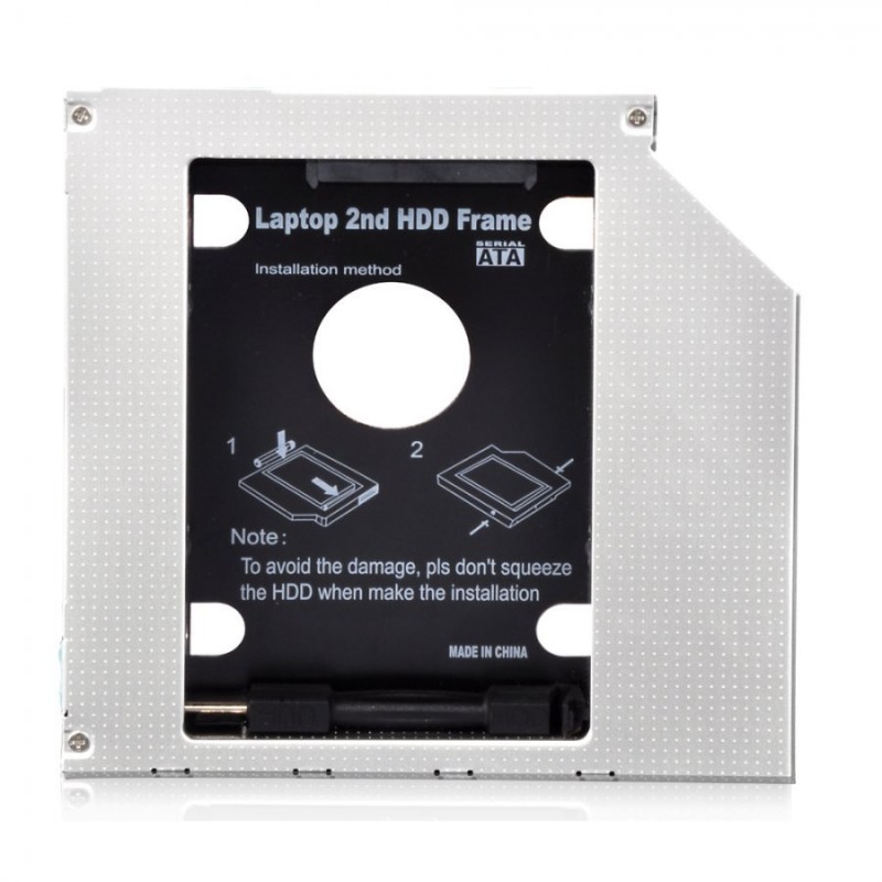 Makki тънко кади за лаптоп Laptop Caddy 9.5mm SATA3 with LED/switch MAKKI-CADDY-95-LS-MAKKI-CADDY-95-LS