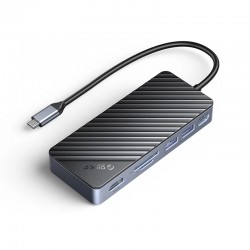 Orico докинг станция Portable Docking station M.2 SATA/NVMe - HDMI, USB3.2-A x 2, USB-C (10Gbps) x 1,USB-C (PD100W), SD/TF - OM28P-G2-BK
