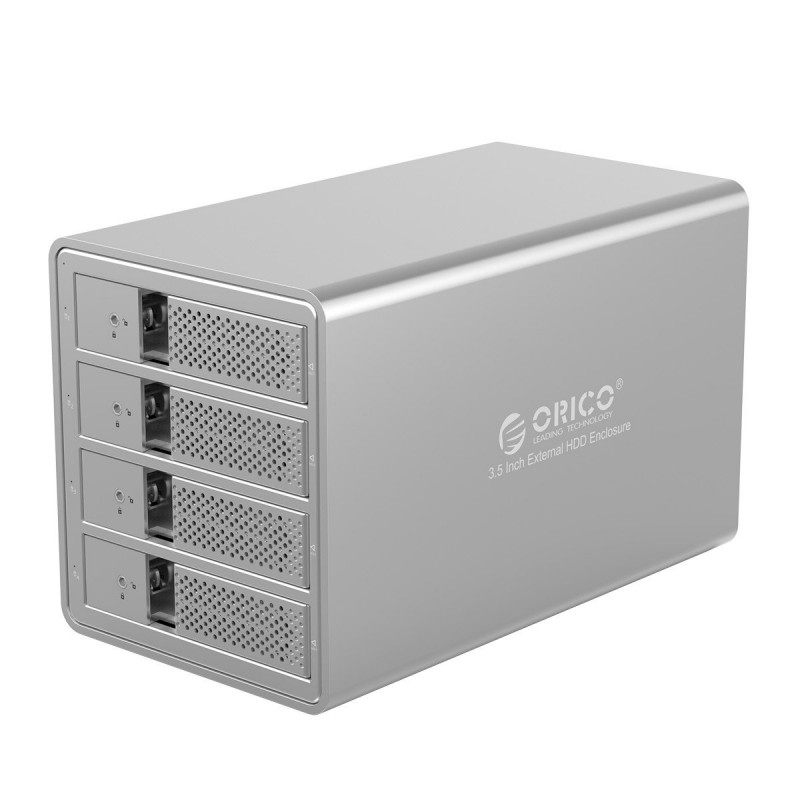 Orico докинг станция Storage - HDD Dock - 4 BAY with RAID, Aluminium - 9548RU3, 9548RU3-EX-EU-BK-BP
