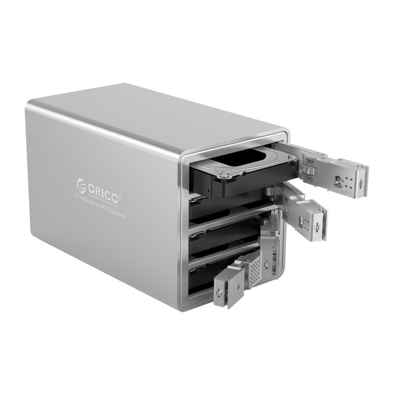 Orico докинг станция Storage - HDD Dock - 4 BAY with RAID, Aluminium - 9548RU3, 9548RU3-EX-EU-BK-BP
