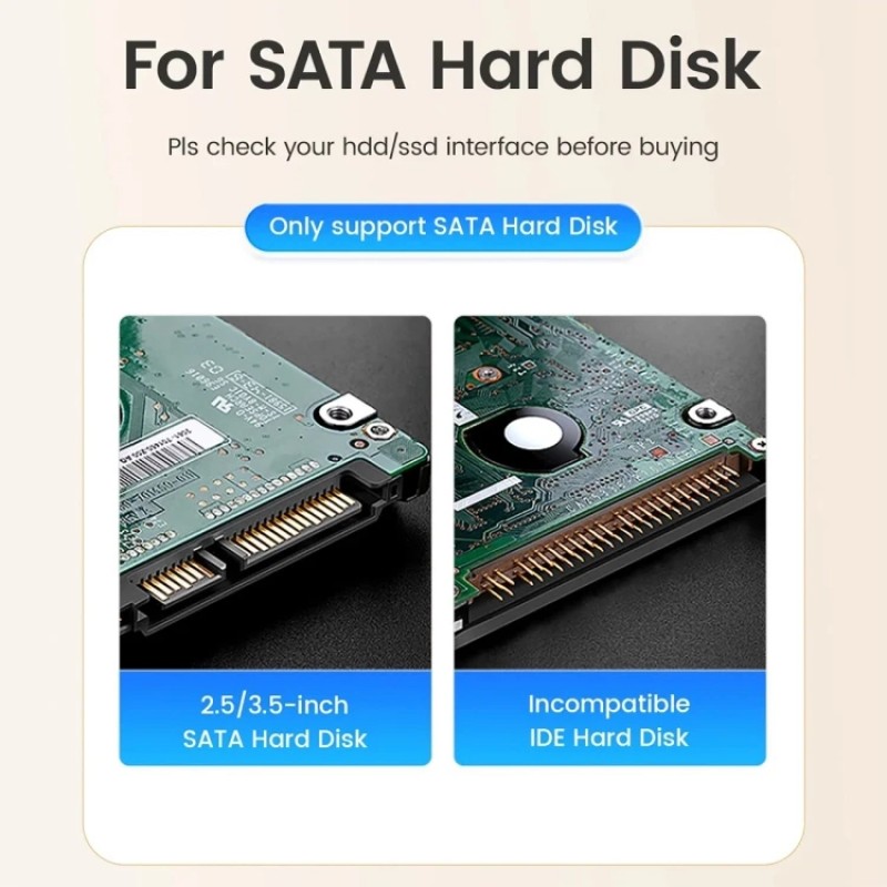Orico докинг станция Storage - HDD/SSD Dock - 2.5/3.5 inch USB-C/A - DD18C3-EU-BK