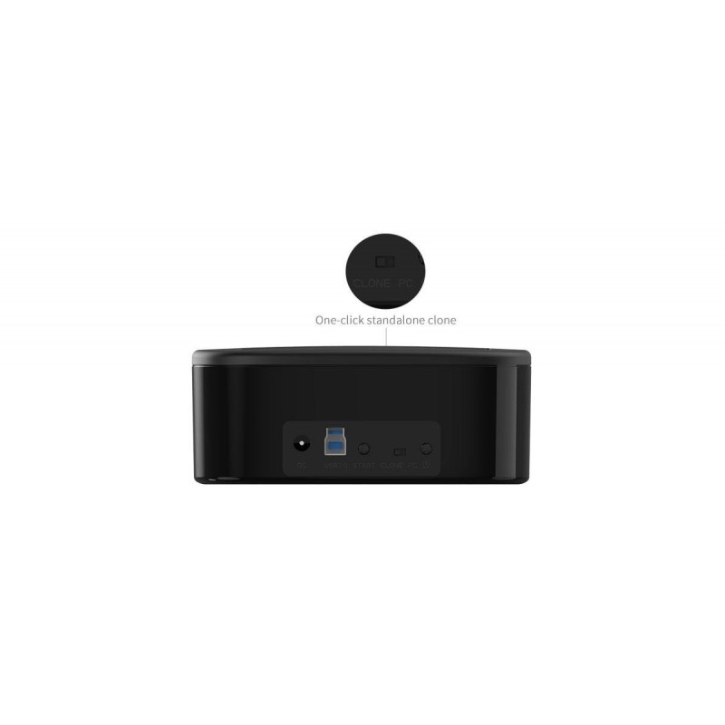 Orico докинг станция Storage - HDD/SSD Dock - 2 BAY Clone 2.5/3.5 USB3.0 - 6228US3-C-6228US3-C-EU-BK