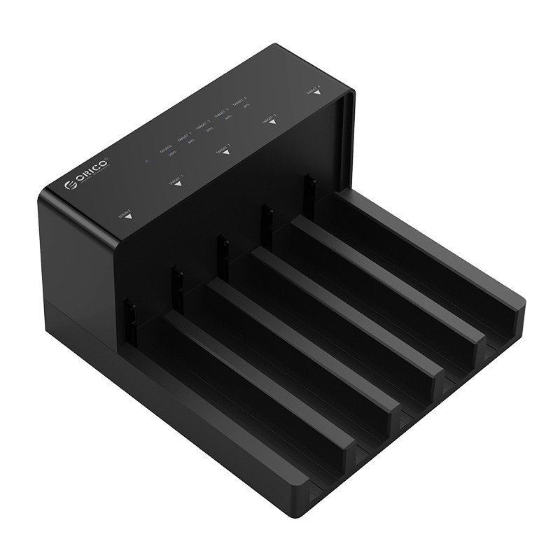 Orico докинг станция Storage - HDD/SSD Dock/Duplicator - 5x 2.5 and 3.5 inch USB3.0 - 6558US3, 6558US3-C-EU-BK