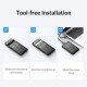 Orico кутия за диск Storage - Case - 2.5 inch USB-C - 2577C3-V1-BK, 2577C3-V1-BK-EP