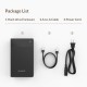 Orico кутия за диск Storage - Case - 3.5 inch, USB3.0, Built-in Power adapter, UASP, black - 3599U3, 3599U3-EU-BK-BP