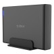 Orico кутия за диск Storage - Case - 3.5 inch Vertical, USB3.1 Type-C, Power adapter, UASP, black - 7688C3-BK, 7688C3-EU-BK-BP