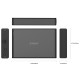 Orico кутия за диск Storage - Case - 3.5 inch Vertical, USB3.1 Type-C, Power adapter, UASP, black - 7688C3-BK, 7688C3-EU-BK-BP