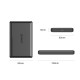 Orico външна кутия за диск Storage - Case - 2.5 inch USB-C/A Black - DDL25-C3-BK, DDL25-C3-BK-BP