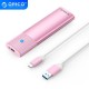 Orico външна кутия за диск Storage - Case - M.2 NGFF SATA M/B key Pink - PWM2, PWM2-PK-EP