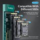 Orico външна кутия за диск Storage - Case - M.2 NVMe M-key 10 Gbps Space Gray - MM2C3-G2-GY, MM2C3-G2-GY-BP