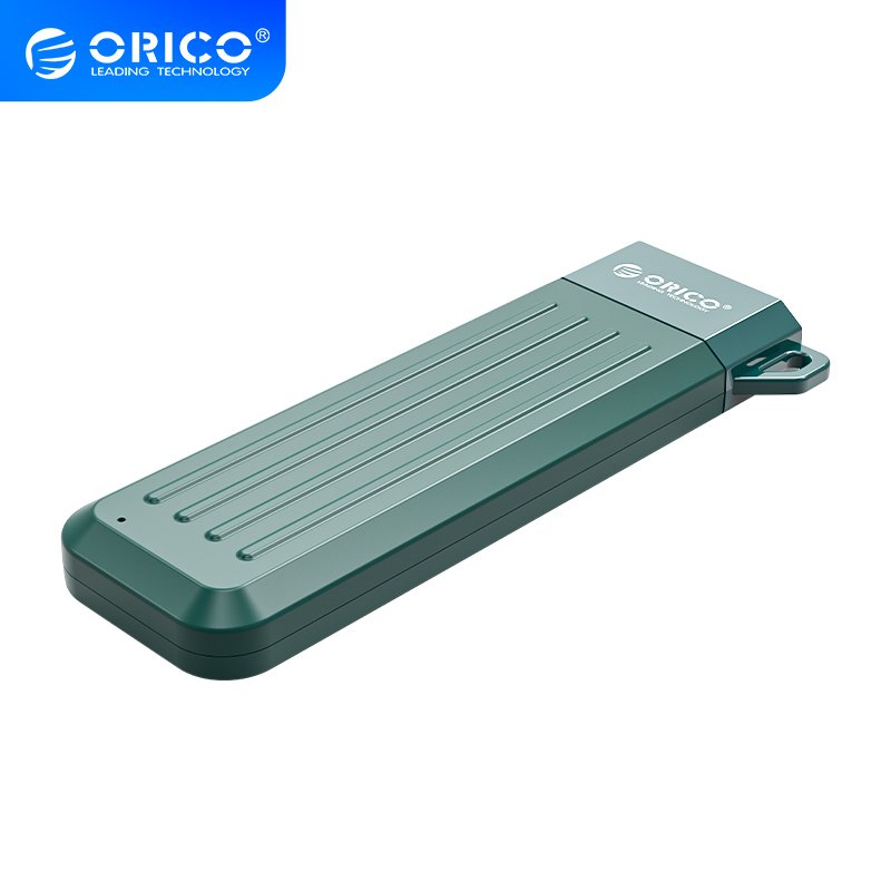 Orico външна кутия за диск Storage - Case - M.2 SATA B-key 6 Gbps Dark Green - MM2C3-GR, MM2C3-GR-BP