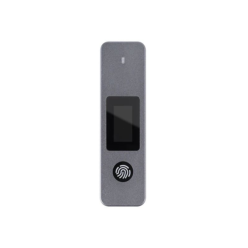 VCom външна кутия за диск Storage - Case - M.2 NVMe/SATA M/B key - USB-C/A Gen.2 10Gbps, Fingerprint Encryption -