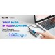 VCom външна кутия за диск Storage - Case - M.2 NVMe/SATA M/B key - USB-C/A Gen.2 10Gbps, Fingerprint Encryption -