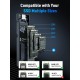 VCom външна кутия за диск Storage Case - M.2 NVMe/SATA/NGFF M/B key - 10Gbps USB3.1 Type-C/A - CU850SN, CU850SN