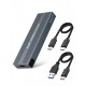 VCom външна кутия за диск Storage Case - M.2 NVMe/SATA/NGFF M/B key - 10Gbps USB3.1 Type-C/A - CU850SN, CU850SN
