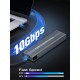 VCom външна кутия за диск Storage Case - M.2 NVMe/SATA/NGFF M/B key - 10Gbps USB3.1 Type-C/A - CU850SN, CU850SN