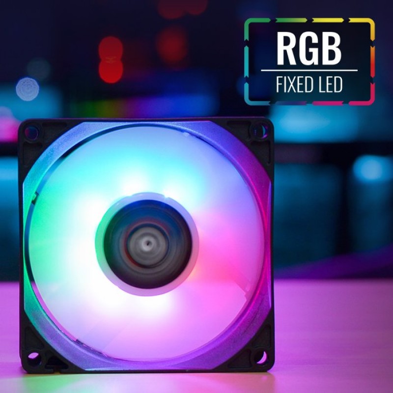 AeroCool вентилатор Fan 80 mm - Frost 8 - Fixed RGB - ACF1-FS10117.11-ACF1-FS10117.11