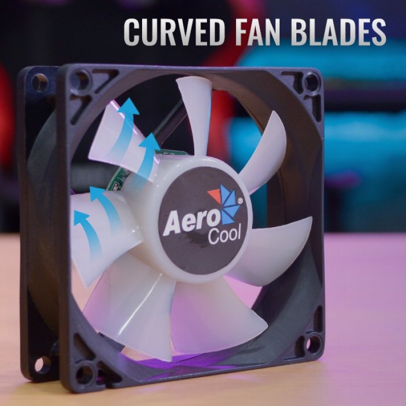 AeroCool вентилатор Fan 80 mm - Frost 8 - Fixed RGB - ACF1-FS10117.11-ACF1-FS10117.11