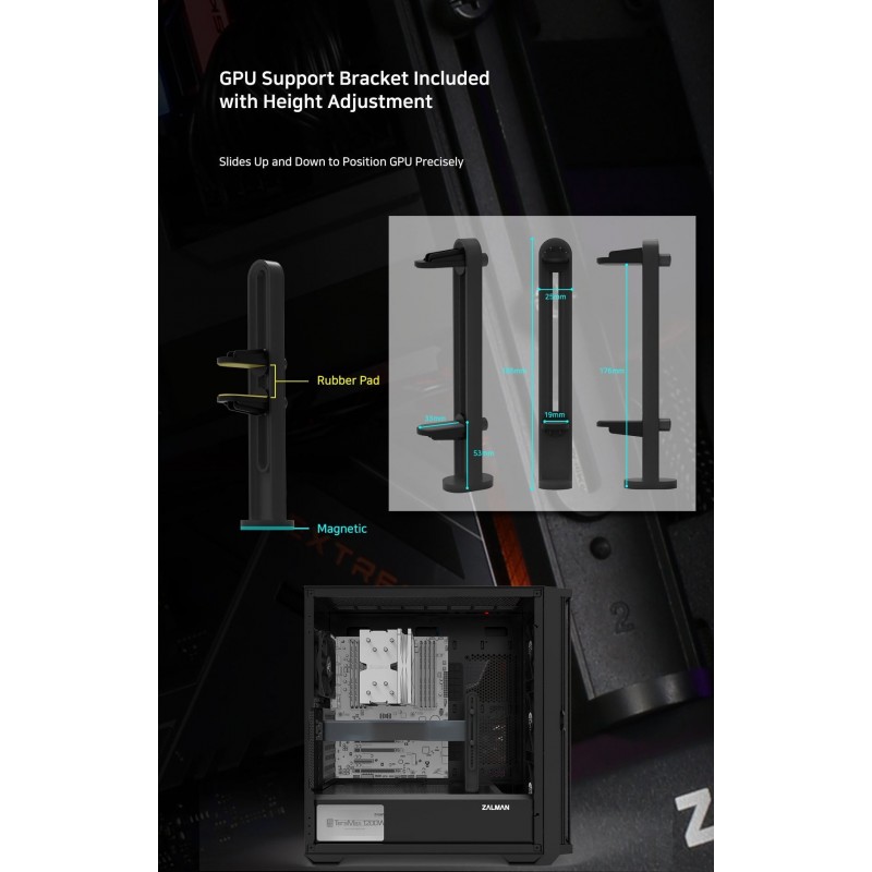 Zalman кутия Case EATX - Z10 DUO - Mesh/Tempered Glass, ZM-Z10-DUO