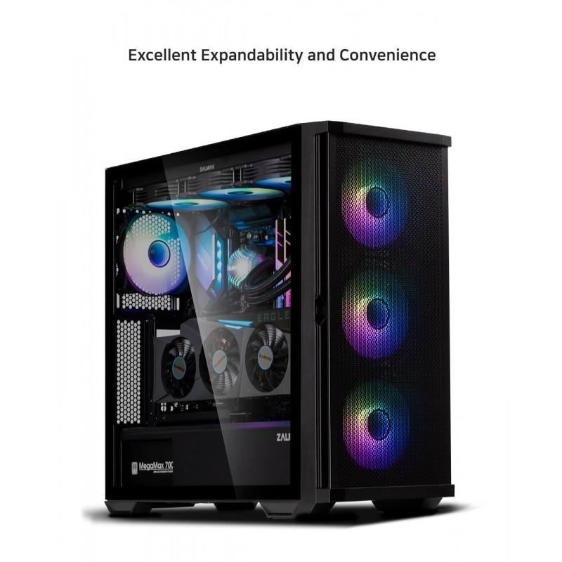 Zalman кутия Case EATX - Z10 DUO - Mesh/Tempered Glass, ZM-Z10-DUO