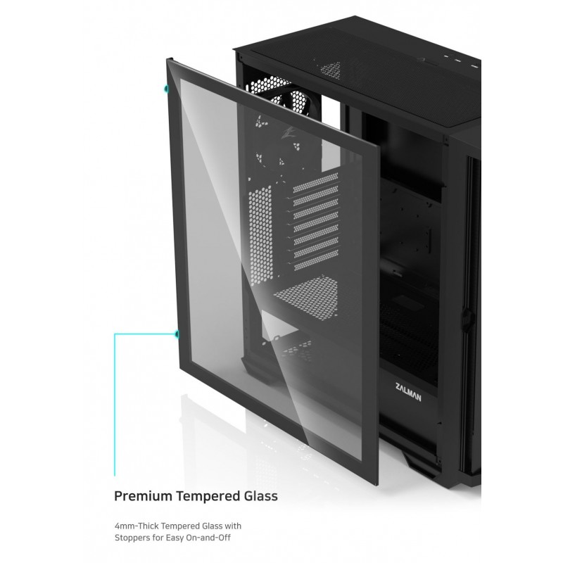 Zalman кутия Case EATX - Z10 DUO - Mesh/Tempered Glass, ZM-Z10-DUO