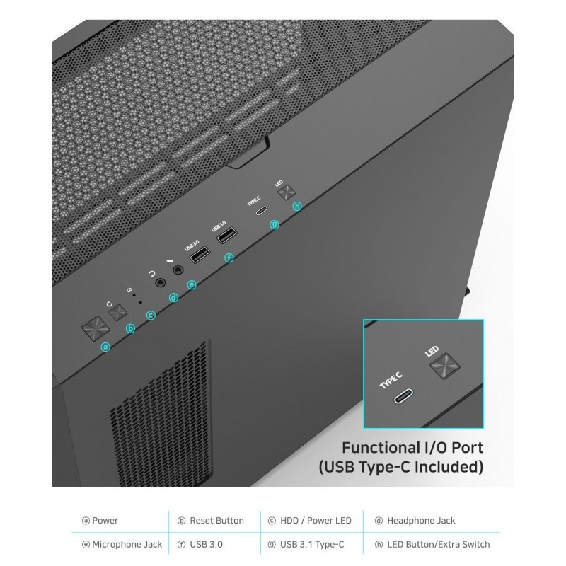Zalman кутия Case EATX - Z10 DUO - Mesh/Tempered Glass, ZM-Z10-DUO