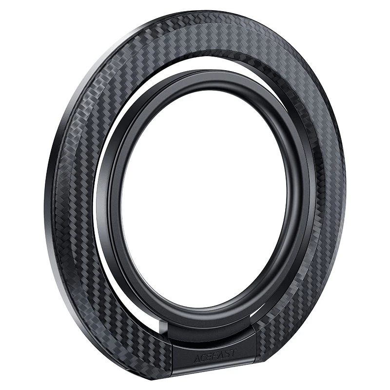 Acefast Магнитен ринг за телефон Mobile phone Magnetic ring holder - Aluminum - P1 Black, ACEFAST-P1-BK