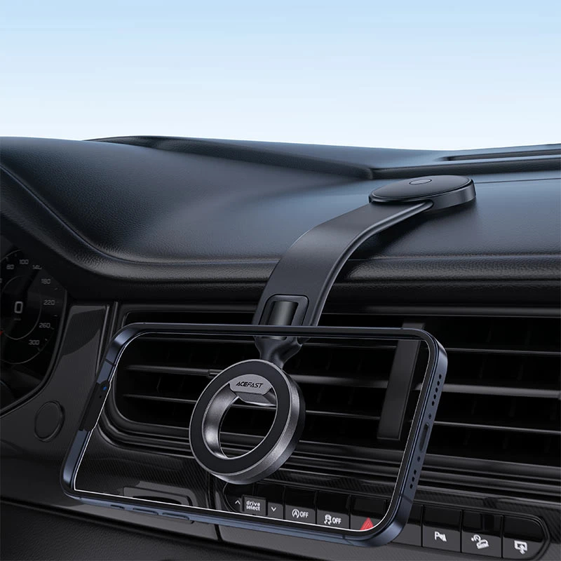 Acefast Стойка за телефон за кола Car phone holder - 360 degree - D36 Black, ACEFAST-D36-BK