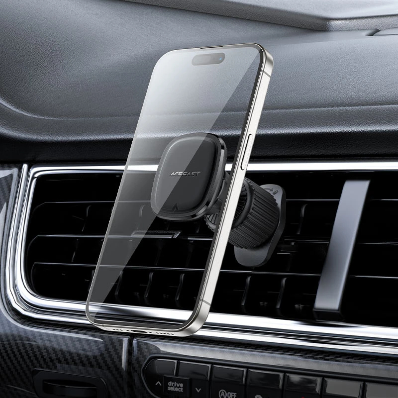 Acefast Стойка за телефон за кола Car phone holder - for outlet, Magnetic - D34 - Black, ACEFAST-D34-BK