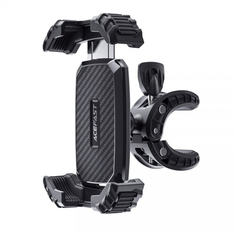Acefast Стойка за телефон за колело Bicycle phone holder - Anti-skid, Shock-Absorbing - D23 - Black, ACEFAST-D23-BK
