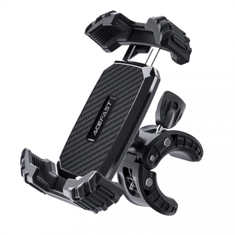 Acefast Стойка за телефон за колело Bicycle phone holder - Anti-skid, Shock-Absorbing - D23 - Black, ACEFAST-D23-BK
