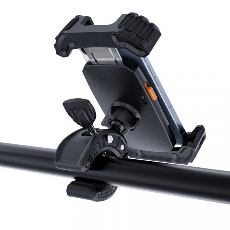 Acefast Стойка за телефон за колело Bicycle phone holder - Anti-skid, Shock-Absorbing - D23 - Black, ACEFAST-D23-BK