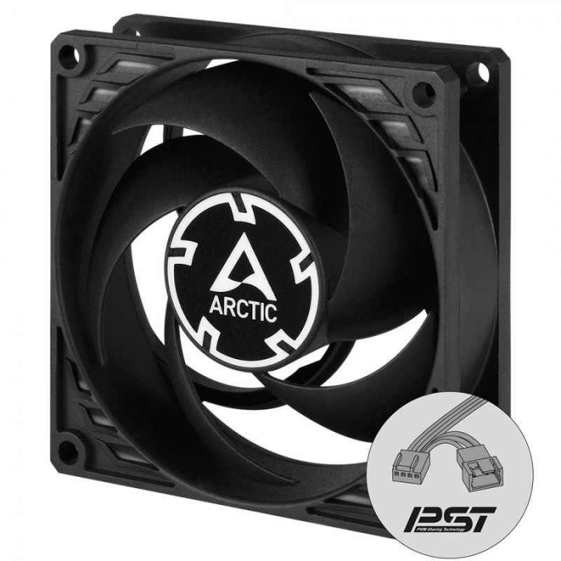 Arctic вентилатор Fan 80mm P8 PWM PST CO - black/black - 200-3000rpm
