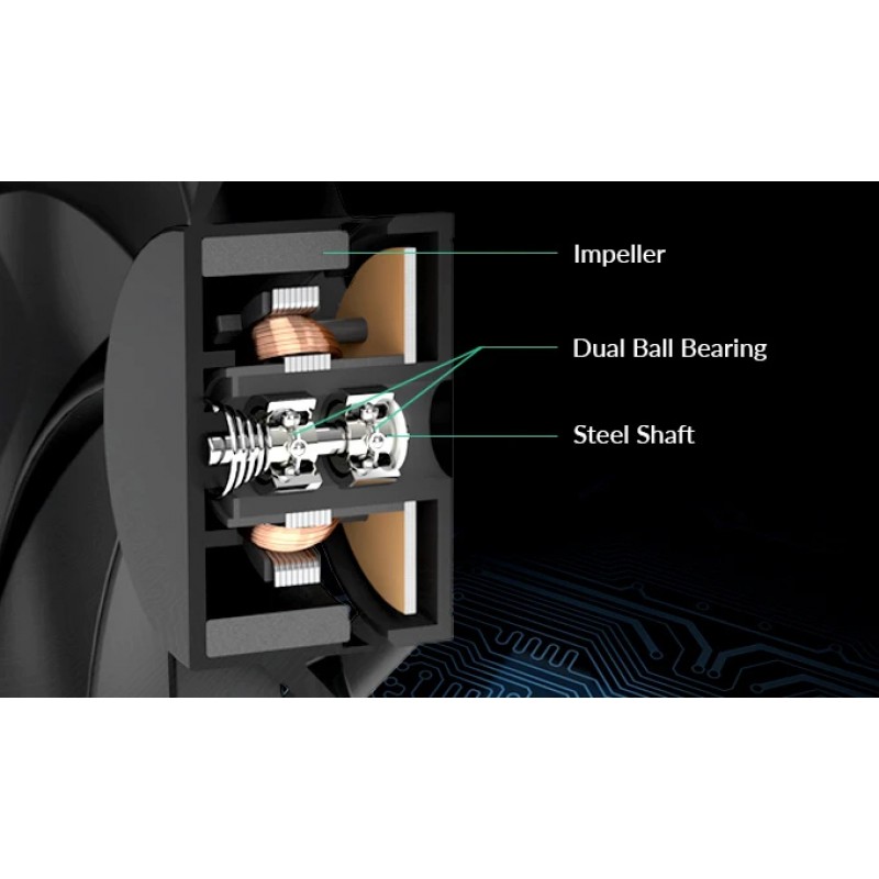 Arctic вентилатор Fan 80mm P8 PWM PST CO - black/black - 200-3000rpm