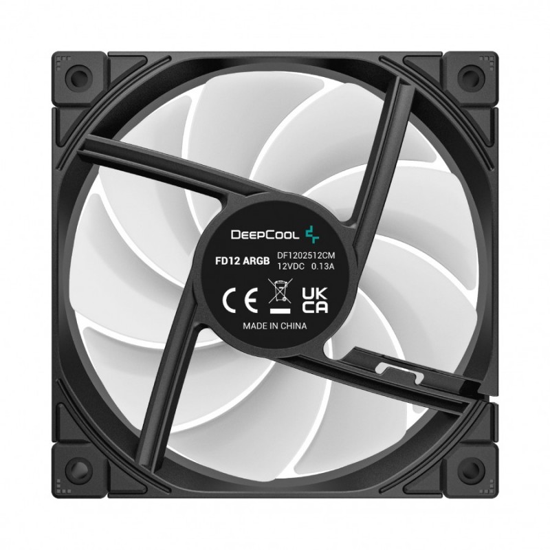 DeepCool Комплект вентилатори Fan Pack 3-in-1 3x120mm - FD12 Black, Addressable RGB, R-FD12-BKAPN3-G