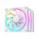 DeepCool Комплект вентилатори Fan Pack 3-in-1 3x120mm - FL12 White, Addressable RGB, R-FL12-WHAPN3-G