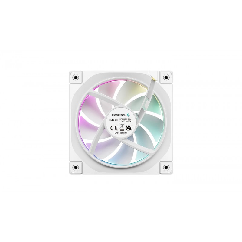 DeepCool Комплект вентилатори Fan Pack 3-in-1 3x120mm - FL12 White, Addressable RGB, R-FL12-WHAPN3-G