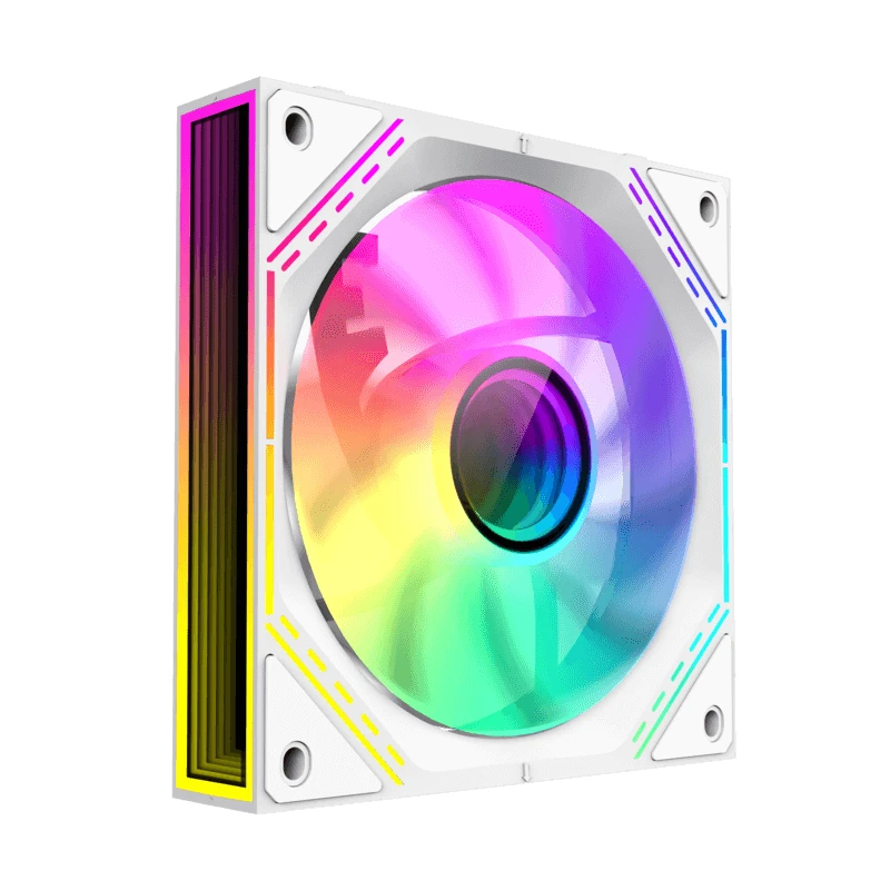 Gamemax Комплект вентилатори Fan Pack 3-in-1 3x120mm - FN12A-S3I-RW White, Reverse, Daisy-Chain, Addressable RGB