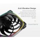 Geometric Future Комплект вентилатори Fan Pack 3-in-1 140 mm, Reversed - Squama 2503RB-14 Black, GEO-2503RB-14