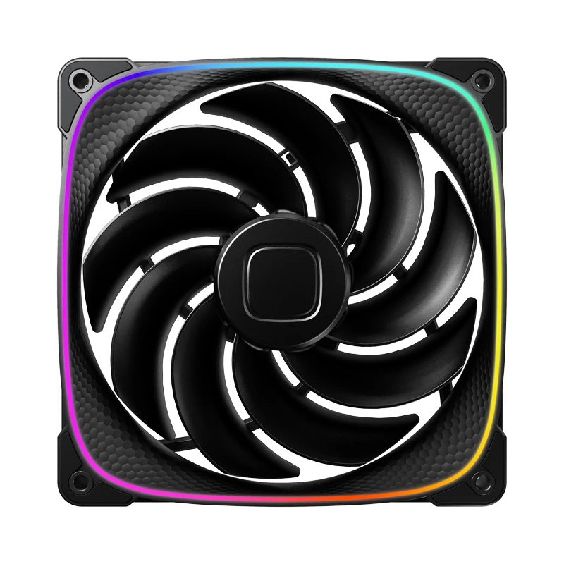 Geometric Future Комплект вентилатори Fan Pack 3-in-1 140 mm, Reversed - Squama 2503RB-14 Black, GEO-2503RB-14