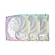 Geometric Future Комплект вентилатори Fan Pack 3-in-1 140 mm - Squama 2503W-14 White, GEO-2503W-14-PACK