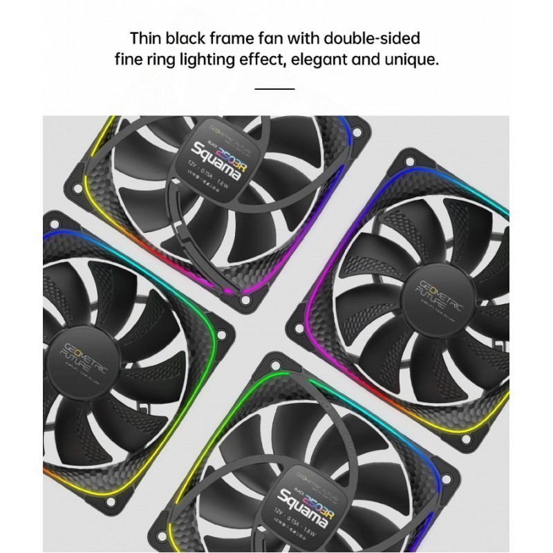 Geometric Future вентилатор Squama 2503R, REVERSE Fan, 120mm, ARGB, White, 1F2503R112011