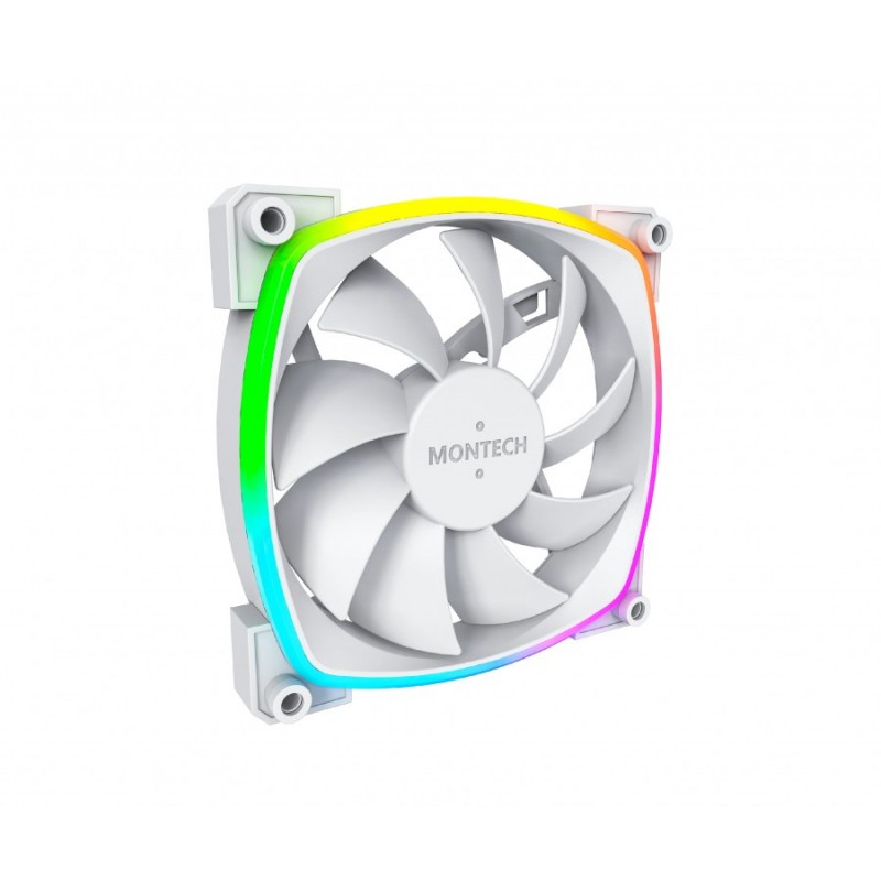 Montech вентилатор AX120 PWM, Fan 120mm, ARGB, White, MONTECH-AX120-PWM-WH