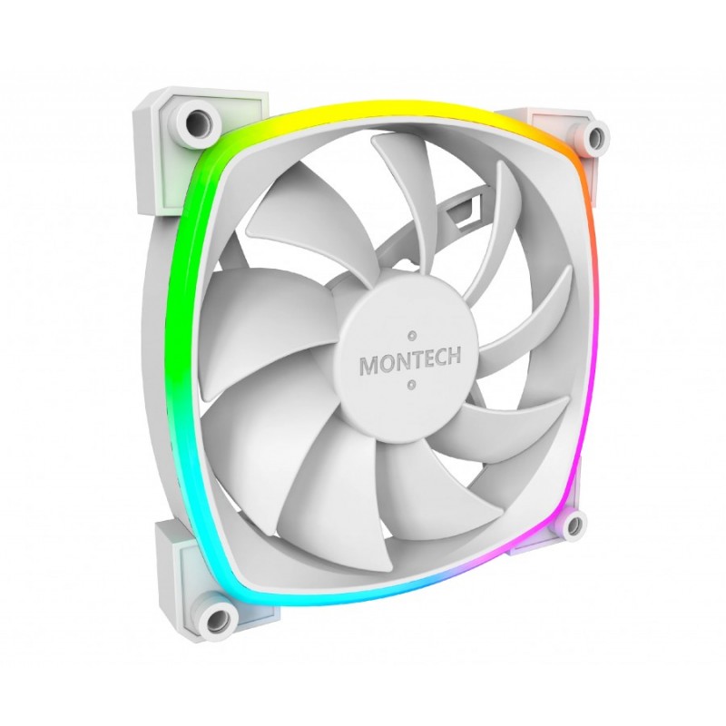Montech вентилатор AX120 PWM, Fan 120mm, ARGB, White, MONTECH-AX120-PWM-WH