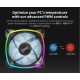 Montech вентилатор AX140 PWM, Fan 140mm, ARGB, Black, MONTECH-AX140-PWM-BK