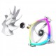 Montech вентилатор RX140 PWM, REVERSE Fan, 140mm, ARGB, White, MONTECH-RX140-PWM-WH
