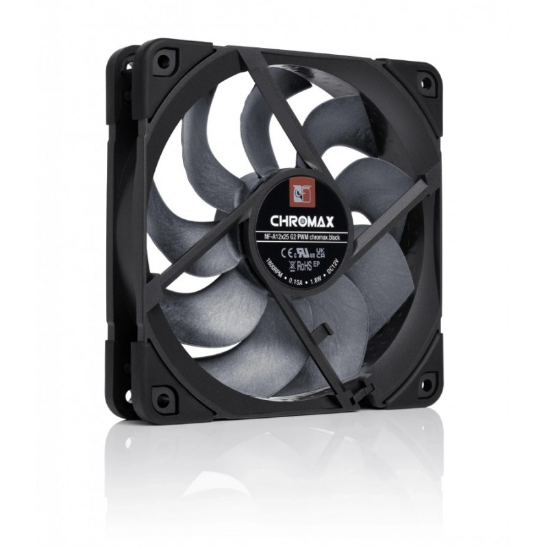 Noctua Вентилатор Fan 120mm NF-A12x25 G2 PWM chromax.black