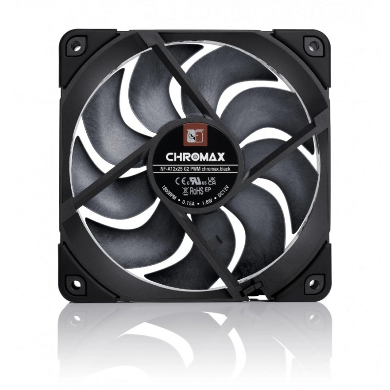 Noctua Вентилатор Fan 120mm NF-A12x25 G2 PWM chromax.black