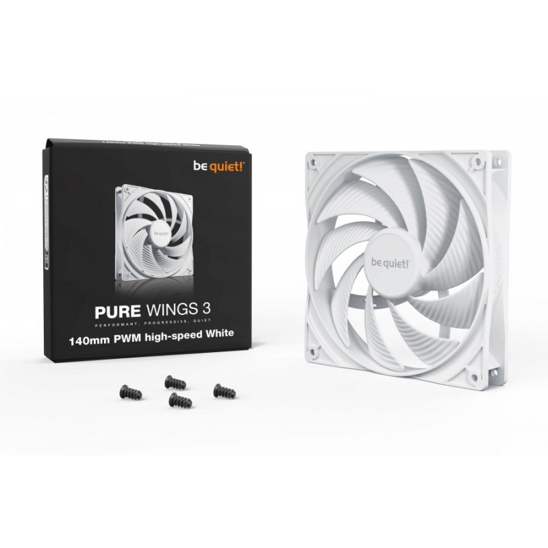 be quiet! вентилатор Fan 140mm - Pure Wings 3 140mm PWM high-speed White, BL113